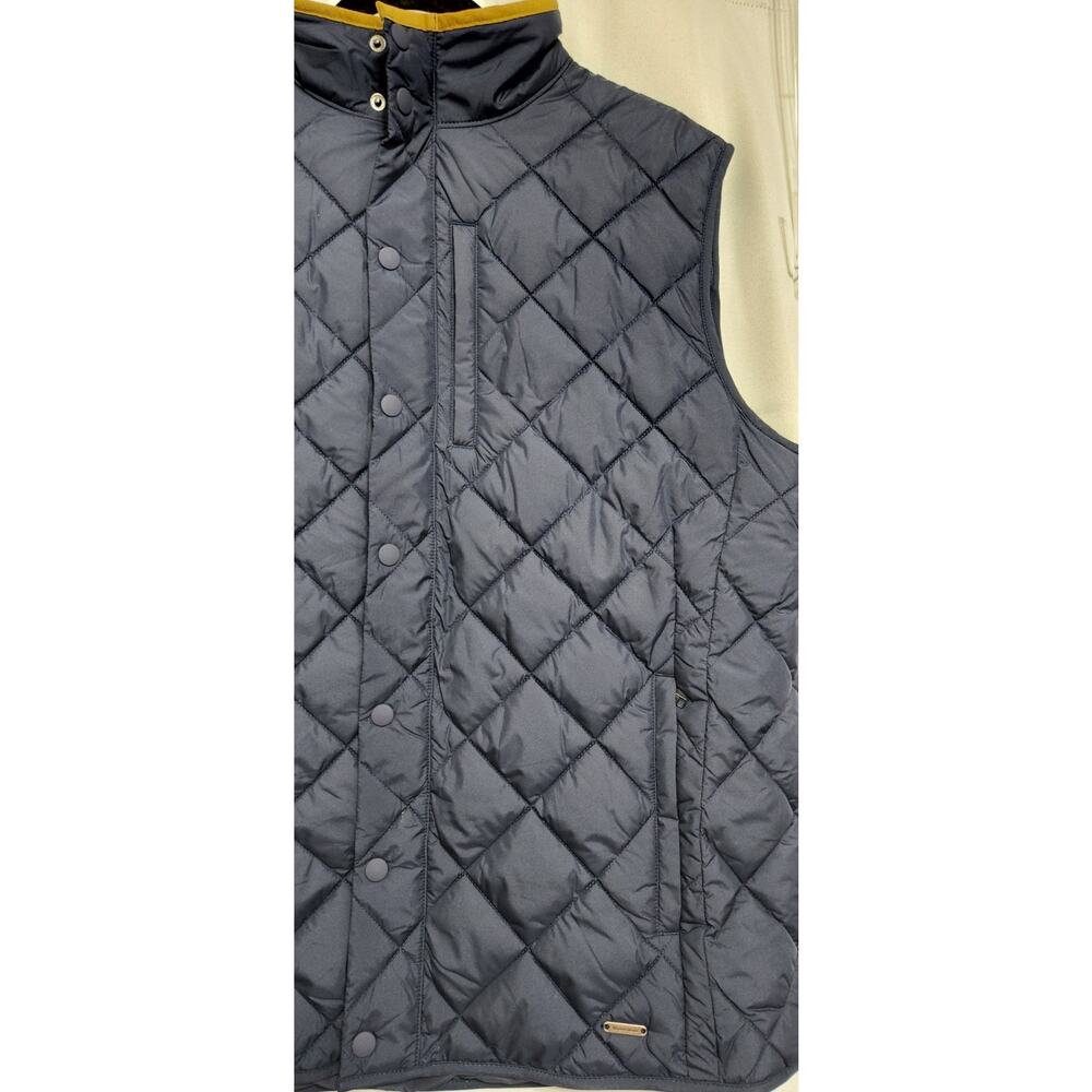 MIZZEN+MAIN Belmont Quilted Vest Men's Size XL Navy Solid NWT - Picture 9 of 12